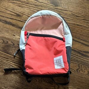 Topo Designs Coral and Light Pink Backpack